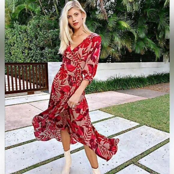 Johanna Ortiz limited edition H&M colab red dress - Picture 2 of 6